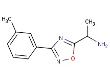 1-[3-(3-methylphenyl)-1,2,4-oxadiazol-5-yl]ethanamine