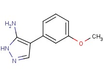 4-(3-methoxyphenyl)-1H-pyrazol-5-amine 4-(3-methoxyphenyl)-1H-pyrazol-5-amine