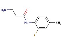 N~1~-(2-fluoro-4-methylphenyl)-beta-alaninamide N~1~-(2-fluoro-4-methylphenyl)-beta-alaninamide
