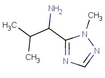 2-methyl-1-(1-methyl-1H-1,2,4-triazol-5-yl)-1-propanamine 2-methyl-1-(1-methyl-1H-1,2,4-triazol-5-yl)-1-propanamine