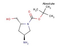 tert-butyl (2R,4S)-4-amino-2-(hydroxymethyl)-1-pyrrolidinecarboxylate tert-butyl (2R,4S)-4-amino-2-(hydroxymethyl)-1-pyrrolidinecarboxylate