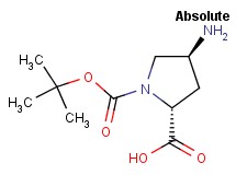 (4S)-4-amino-1-(tert-butoxycarbonyl)-D-proline (4S)-4-amino-1-(tert-butoxycarbonyl)-D-proline