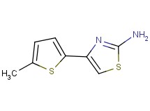 4-(5-methyl-2-thienyl)-1,3-thiazol-2-amine 4-(5-methyl-2-thienyl)-1,3-thiazol-2-amine