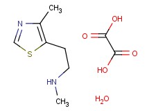N-methyl-2-(4-methyl-1,3-thiazol-5-yl)ethanamine oxalate hydrate N-methyl-2-(4-methyl-1,3-thiazol-5-yl)ethanamine oxalate hydrate
