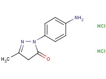 2-(4-aminophenyl)-5-methyl-2,4-dihydro-3H-pyrazol-3-one dihydrochloride 2-(4-aminophenyl)-5-methyl-2,4-dihydro-3H-pyrazol-3-one dihydrochloride