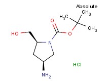 tert-butyl (2S,4S)-4-amino-2-(hydroxymethyl)-1-pyrrolidinecarboxylate hydrochloride tert-butyl (2S,4S)-4-amino-2-(hydroxymethyl)-1-pyrrolidinecarboxylate hydrochloride