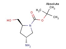 tert-butyl (2S,4R)-4-amino-2-(hydroxymethyl)-1-pyrrolidinecarboxylate tert-butyl (2S,4R)-4-amino-2-(hydroxymethyl)-1-pyrrolidinecarboxylate