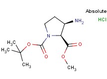 1-tert-butyl 2-methyl (2S,3R)-3-amino-1,2-pyrrolidinedicarboxylate hydrochloride 1-tert-butyl 2-methyl (2S,3R)-3-amino-1,2-pyrrolidinedicarboxylate hydrochloride