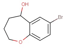 7-bromo-2,3,4,5-tetrahydro-1-benzoxepin-5-ol 7-bromo-2,3,4,5-tetrahydro-1-benzoxepin-5-ol