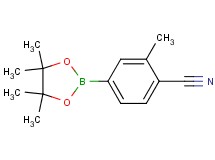 2-methyl-4-(4,4,5,5-tetramethyl-1,3,2-dioxaborolan-2-yl)benzonitrile 2-methyl-4-(4,4,5,5-tetramethyl-1,3,2-dioxaborolan-2-yl)benzonitrile