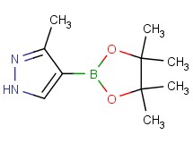 3-methyl-4-(4,4,5,5-tetramethyl-1,3,2-dioxaborolan-2-yl)-1H-pyrazole 3-methyl-4-(4,4,5,5-tetramethyl-1,3,2-dioxaborolan-2-yl)-1H-pyrazole