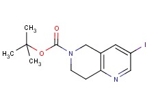 tert-butyl 3-iodo-7,8-dihydro-1,6-naphthyridine-6(5H)-carboxylate tert-butyl 3-iodo-7,8-dihydro-1,6-naphthyridine-6(5H)-carboxylate