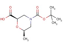 cis-4-(tert-butoxycarbonyl)-6-methyl-2-morpholinecarboxylic acid cis-4-(tert-butoxycarbonyl)-6-methyl-2-morpholinecarboxylic acid