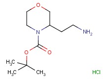 tert-butyl 3-(2-aminoethyl)-4-morpholinecarboxylate hydrochloride tert-butyl 3-(2-aminoethyl)-4-morpholinecarboxylate hydrochloride
