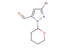 3-bromo-1-(tetrahydro-2H-pyran-2-yl)-1H-pyrazole-5-carbaldehyde 3-bromo-1-(tetrahydro-2H-pyran-2-yl)-1H-pyrazole-5-carbaldehyde