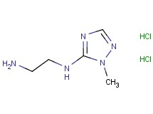 (2-aminoethyl)(1-methyl-1H-1,2,4-triazol-5-yl)amine dihydrochloride (2-aminoethyl)(1-methyl-1H-1,2,4-triazol-5-yl)amine dihydrochloride