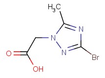 (3-bromo-5-methyl-1H-1,2,4-triazol-1-yl)acetic acid (3-bromo-5-methyl-1H-1,2,4-triazol-1-yl)acetic acid