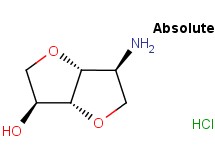 (3S,3aR,6S,6aR)-6-aminohexahydrofuro[3,2-b]furan-3-ol hydrochloride