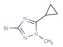 3-bromo-5-cyclopropyl-1-methyl-1H-1,2,4-triazole 3-bromo-5-cyclopropyl-1-methyl-1H-1,2,4-triazole