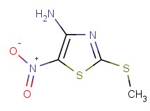 2-(methylthio)-5-nitro-1,3-thiazol-4-amine 2-(methylthio)-5-nitro-1,3-thiazol-4-amine