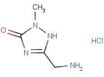 5-(aminomethyl)-2-methyl-1,2-dihydro-3H-1,2,4-triazol-3-one hydrochloride 5-(aminomethyl)-2-methyl-1,2-dihydro-3H-1,2,4-triazol-3-one hydrochloride
