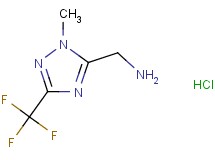 1-[1-methyl-3-(trifluoromethyl)-1H-1,2,4-triazol-5-yl]methanamine hydrochloride