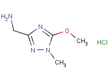 1-(5-methoxy-1-methyl-1H-1,2,4-triazol-3-yl)methanamine hydrochloride 1-(5-methoxy-1-methyl-1H-1,2,4-triazol-3-yl)methanamine hydrochloride