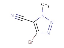 4-bromo-1-methyl-1H-1,2,3-triazole-5-carbonitrile 4-bromo-1-methyl-1H-1,2,3-triazole-5-carbonitrile