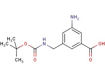 3-amino-5-{[(tert-butoxycarbonyl)amino]methyl}benzoic acid