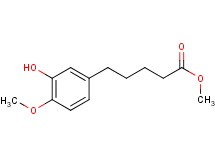 methyl 5-(3-hydroxy-4-methoxyphenyl)pentanoate methyl 5-(3-hydroxy-4-methoxyphenyl)pentanoate