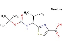 2-{(1S)-1-[(tert-butoxycarbonyl)amino]-2-methylpropyl}-1,3-thiazole-4-carboxylic acid