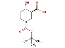 rel-(3S,4S)-1-(tert-butoxycarbonyl)-4-hydroxy-3-piperidinecarboxylic acid rel-(3S,4S)-1-(tert-butoxycarbonyl)-4-hydroxy-3-piperidinecarboxylic acid