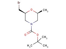 tert-butyl (2S,6S)-2-(bromomethyl)-6-methyl-4-morpholinecarboxylate tert-butyl (2S,6S)-2-(bromomethyl)-6-methyl-4-morpholinecarboxylate