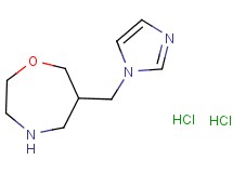 6-(1H-imidazol-1-ylmethyl)-1,4-oxazepane dihydrochloride 6-(1H-imidazol-1-ylmethyl)-1,4-oxazepane dihydrochloride