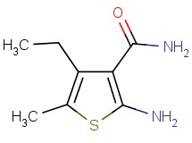 2-amino-4-ethyl-5-methylthiophene-3-carboxamide 2-amino-4-ethyl-5-methylthiophene-3-carboxamide