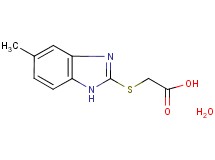 [(5-methyl-1H-benzimidazol-2-yl)thio]acetic acid hydrate