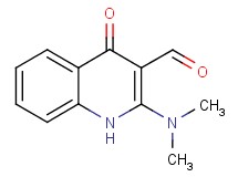 2-(dimethylamino)-4-oxo-1,4-dihydroquinoline-3-carbaldehyde 2-(dimethylamino)-4-oxo-1,4-dihydroquinoline-3-carbaldehyde