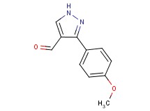 3-(4-methoxyphenyl)-1H-pyrazole-4-carbaldehyde 3-(4-methoxyphenyl)-1H-pyrazole-4-carbaldehyde