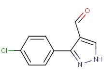 3-(4-chlorophenyl)-1H-pyrazole-4-carbaldehyde 3-(4-chlorophenyl)-1H-pyrazole-4-carbaldehyde