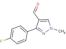 3-(4-fluorophenyl)-1-methyl-1H-pyrazole-4-carbaldehyde 3-(4-fluorophenyl)-1-methyl-1H-pyrazole-4-carbaldehyde