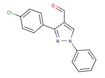 3-(4-chlorophenyl)-1-phenyl-1H-pyrazole-4-carbaldehyde 3-(4-chlorophenyl)-1-phenyl-1H-pyrazole-4-carbaldehyde