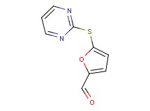 5-(pyrimidin-2-ylthio)-2-furaldehyde 5-(pyrimidin-2-ylthio)-2-furaldehyde