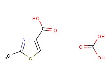 2-methyl-1,3-thiazole-4-carboxylic acid - carbonic acid (1:1) 2-methyl-1,3-thiazole-4-carboxylic acid - carbonic acid (1:1)