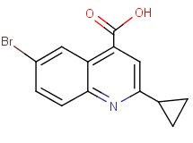 6-bromo-2-cyclopropylquinoline-4-carboxylic acid 6-bromo-2-cyclopropylquinoline-4-carboxylic acid