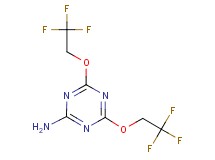 4,6-bis(2,2,2-trifluoroethoxy)-1,3,5-triazin-2-amine 4,6-bis(2,2,2-trifluoroethoxy)-1,3,5-triazin-2-amine