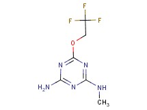 N-methyl-6-(2,2,2-trifluoroethoxy)-1,3,5-triazine-2,4-diamine N-methyl-6-(2,2,2-trifluoroethoxy)-1,3,5-triazine-2,4-diamine