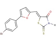 (5Z)-5-{[5-(4-bromophenyl)-2-furyl]methylene}-2-thioxo-1,3-thiazolidin-4-one