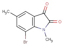 7-bromo-1,5-dimethyl-1H-indole-2,3-dione 7-bromo-1,5-dimethyl-1H-indole-2,3-dione