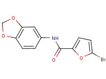 N-1,3-benzodioxol-5-yl-5-bromo-2-furamide