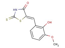 5-(2-hydroxy-3-methoxybenzylidene)-2-thioxo-1,3-thiazolidin-4-one 5-(2-hydroxy-3-methoxybenzylidene)-2-thioxo-1,3-thiazolidin-4-one